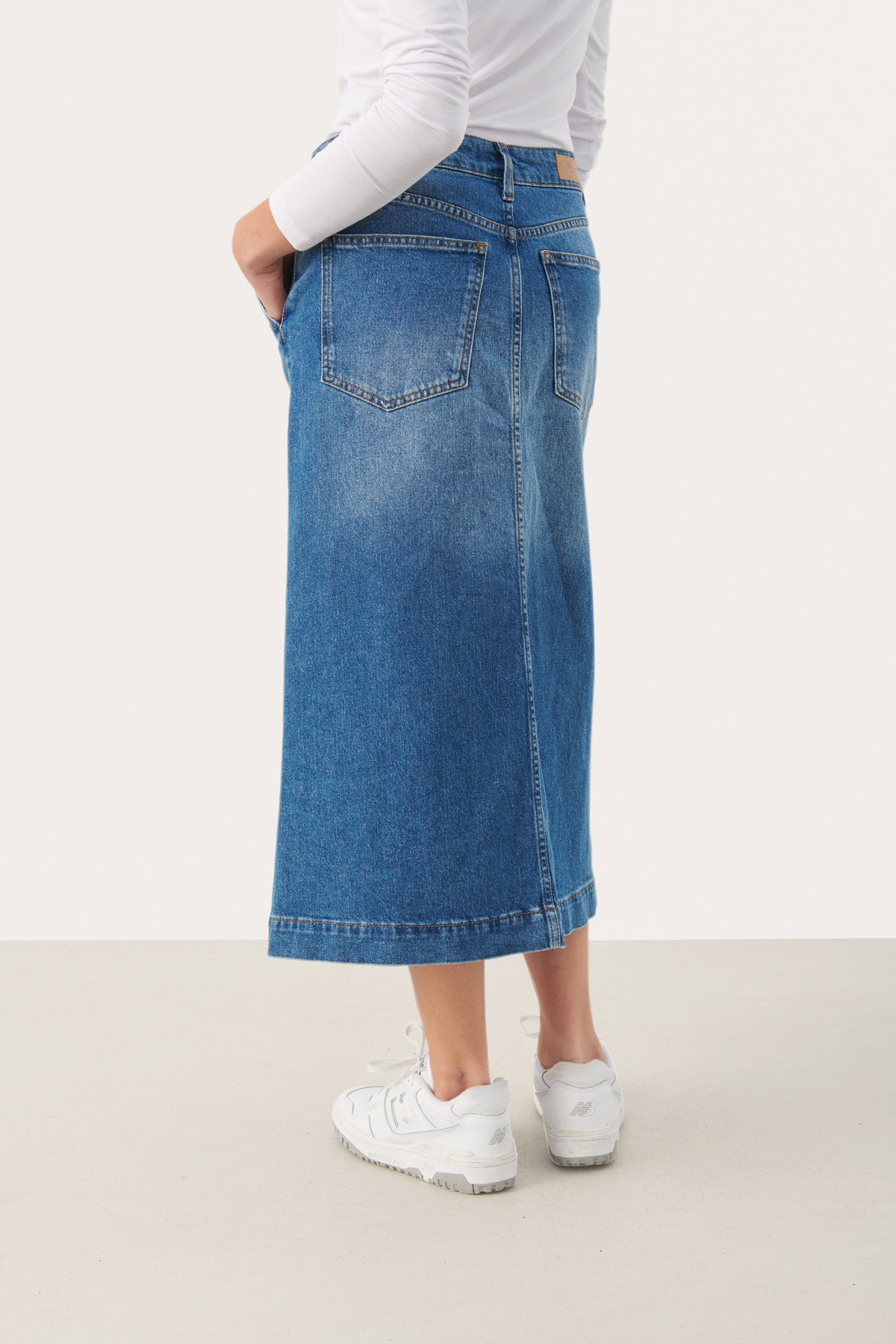 CaliaPW Skirt - Medium Blue Denim