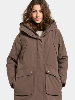 Melody Wns Parka Long - Mocha Brown