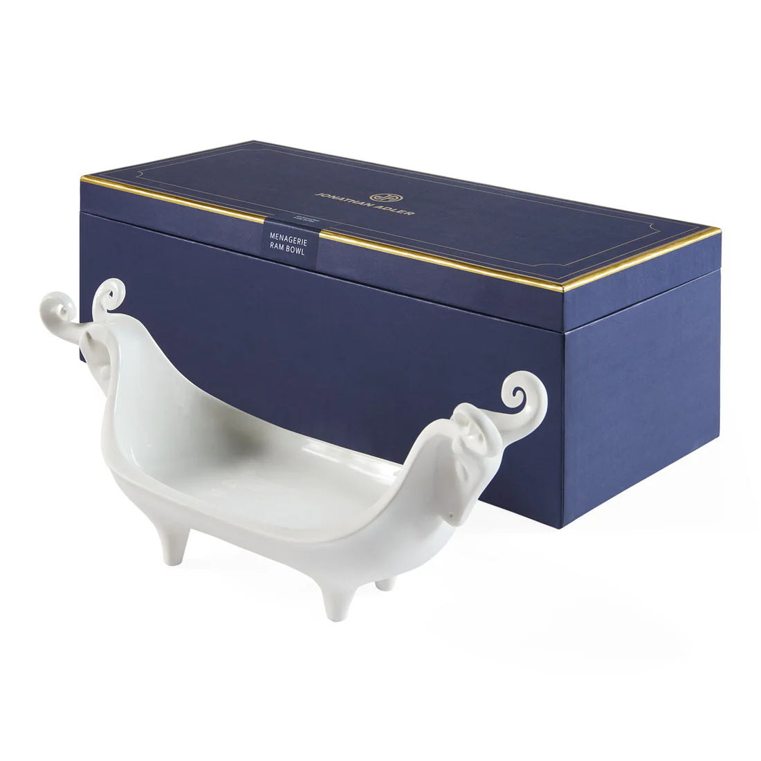 Menagerie Ram Bowl - Vit