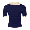 Lilo Polo Knit - Navy Sugar Combo