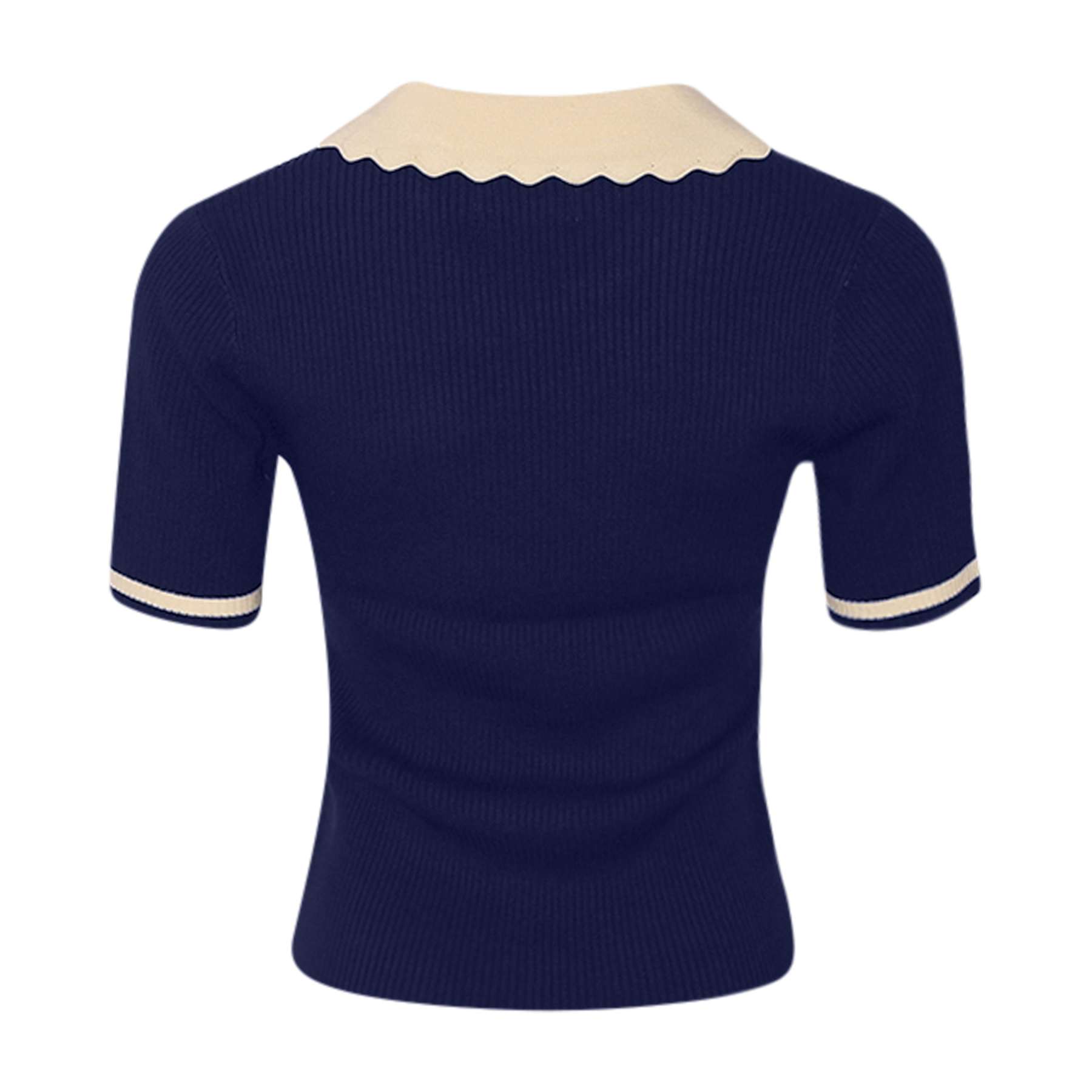 Lilo Polo Knit - Navy Sugar Combo