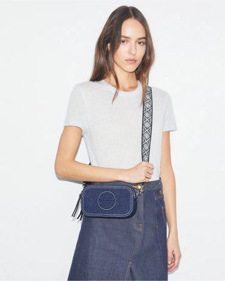 Miller Denim Mini Crossbody Bag - Royal Navy