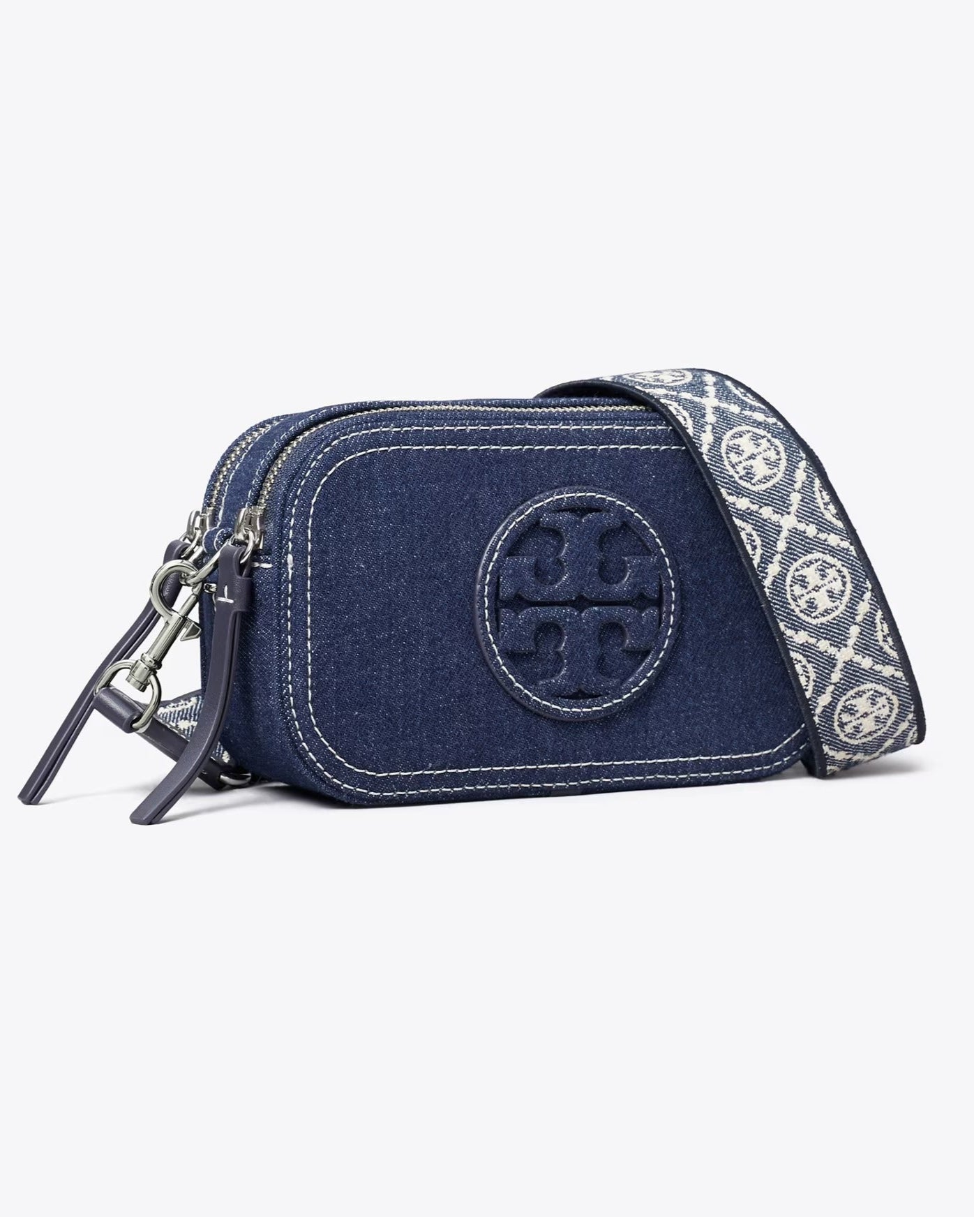 Miller Denim Mini Crossbody Bag - Royal Navy