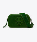 Miller Flocked Mini Crossbody Bag - Emerald
