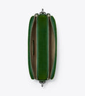 Miller Flocked Mini Crossbody Bag - Emerald