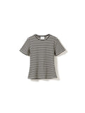 Lizzy Top - Ivory Black Stripe