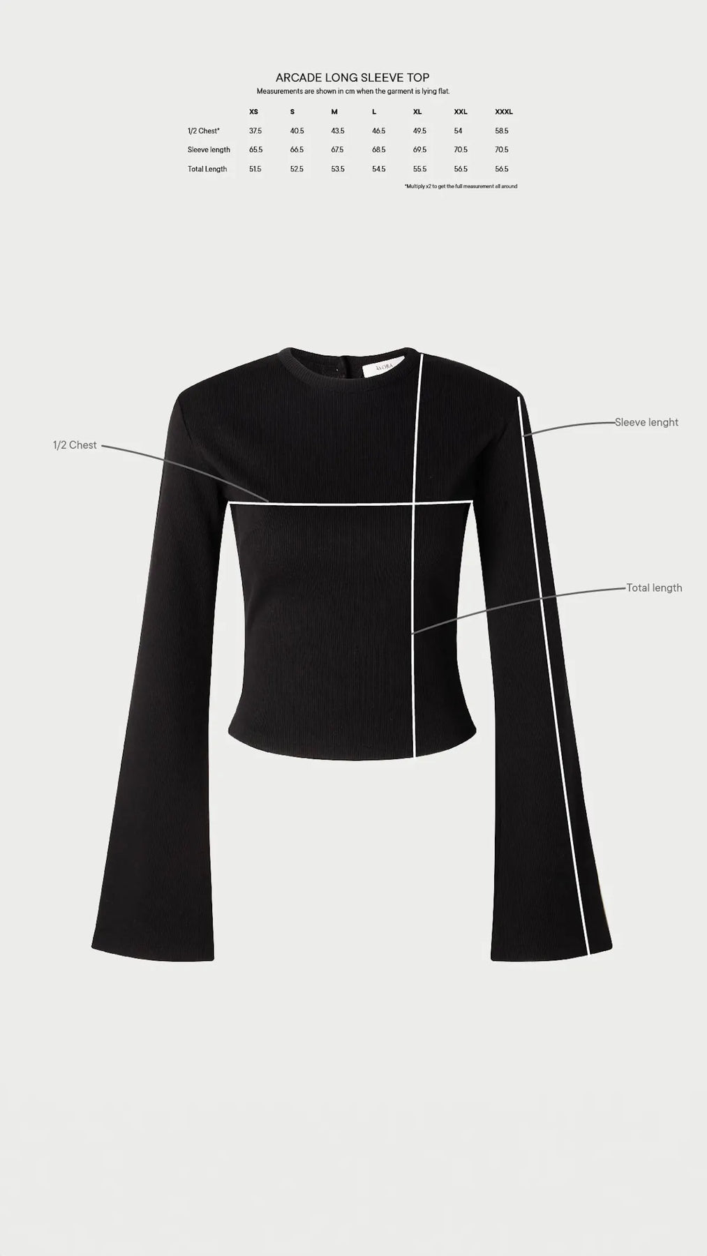 Arcade Long Sleeve Top - Svart