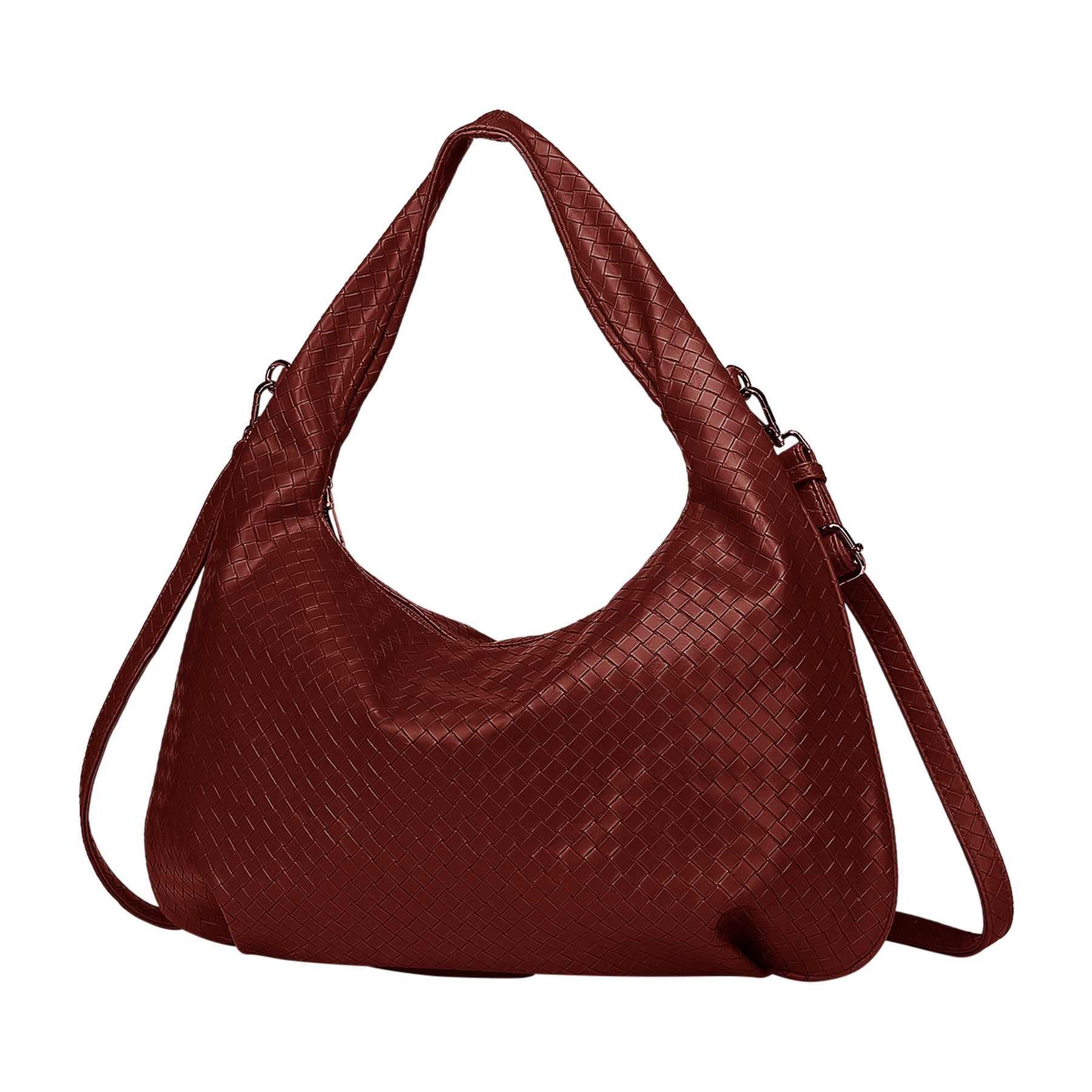 Peony Hobo Bag - Mörkröd