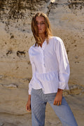 Matti Blus Poplin - Vit