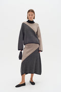 RancelIW Pullover - Mocha Grey/Black
