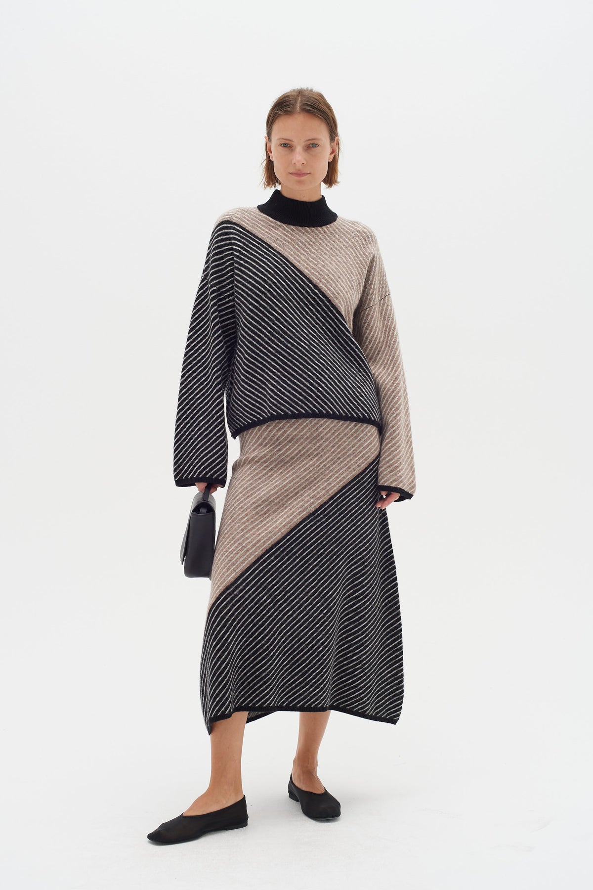 RancelIW Pullover - Mocha Grey/Black