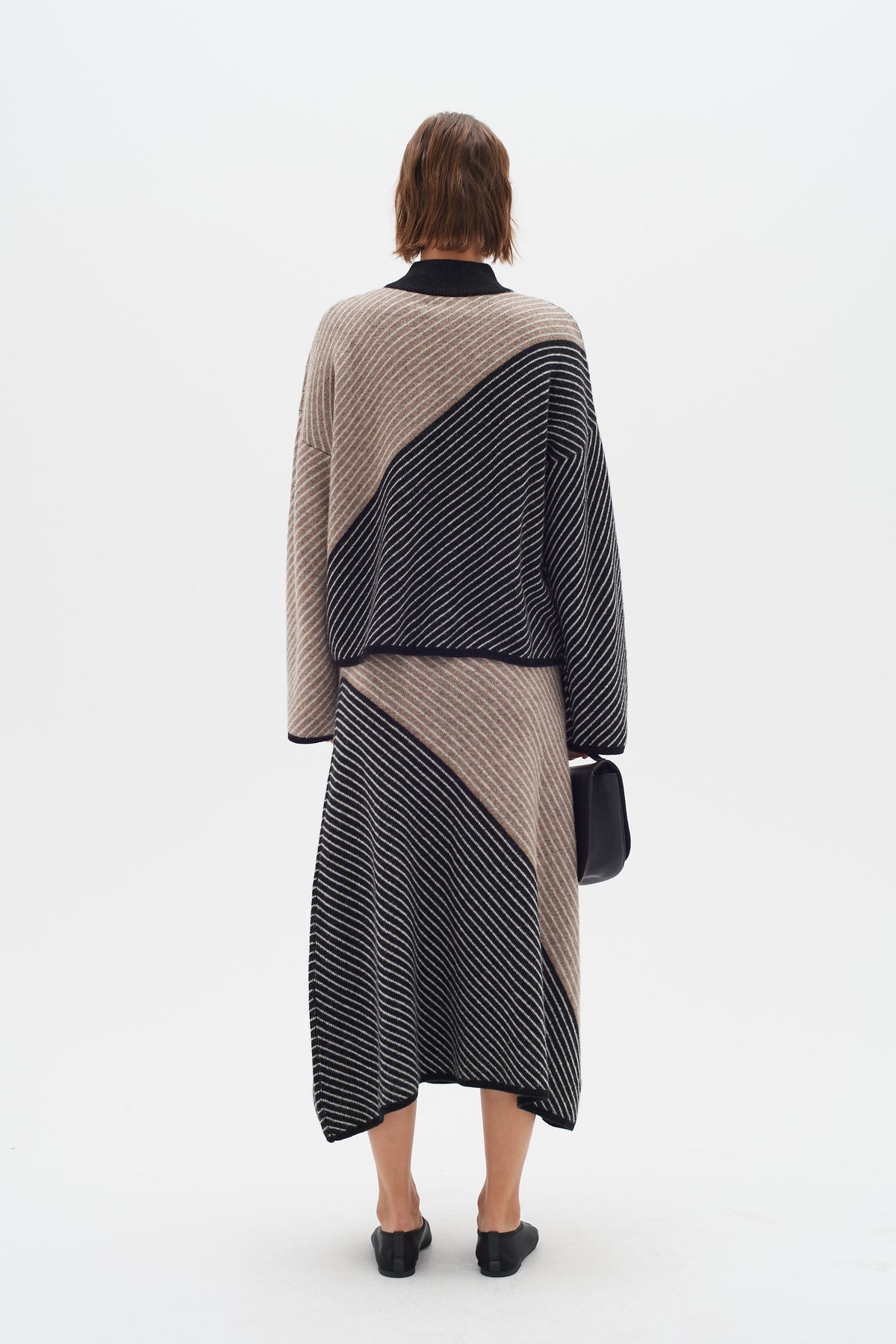 RancelIW Pullover - Mocha Grey/Black