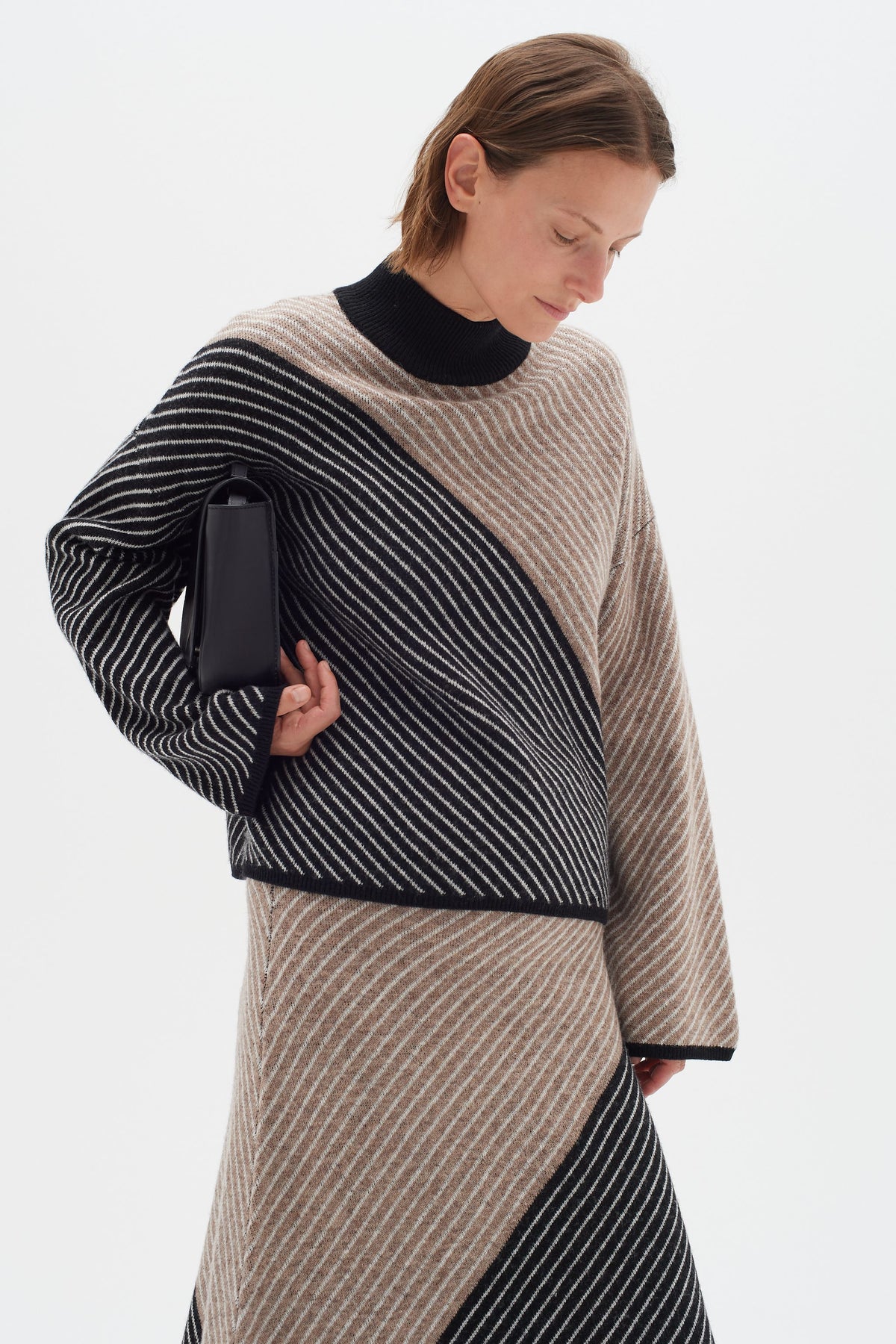 RancelIW Pullover - Mocha Grey/Black