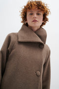 PerryIW Short Coat - Mocha Grey Melange