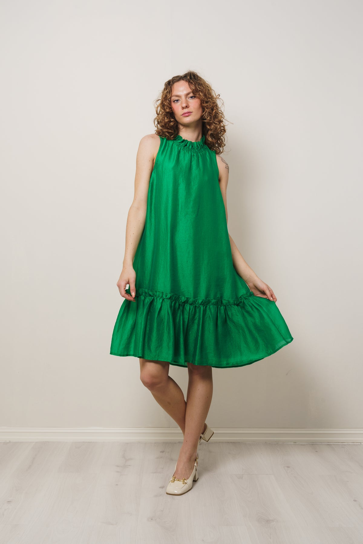 MoniqueCC Halterneck CropDress - Green
