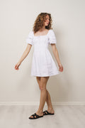 Nikoleta Mini Dress - Mar White
