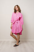 Abiella 3/4 Shirt Dress - Aurora Pink