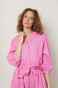 Abiella 3/4 Shirt Dress - Aurora Pink