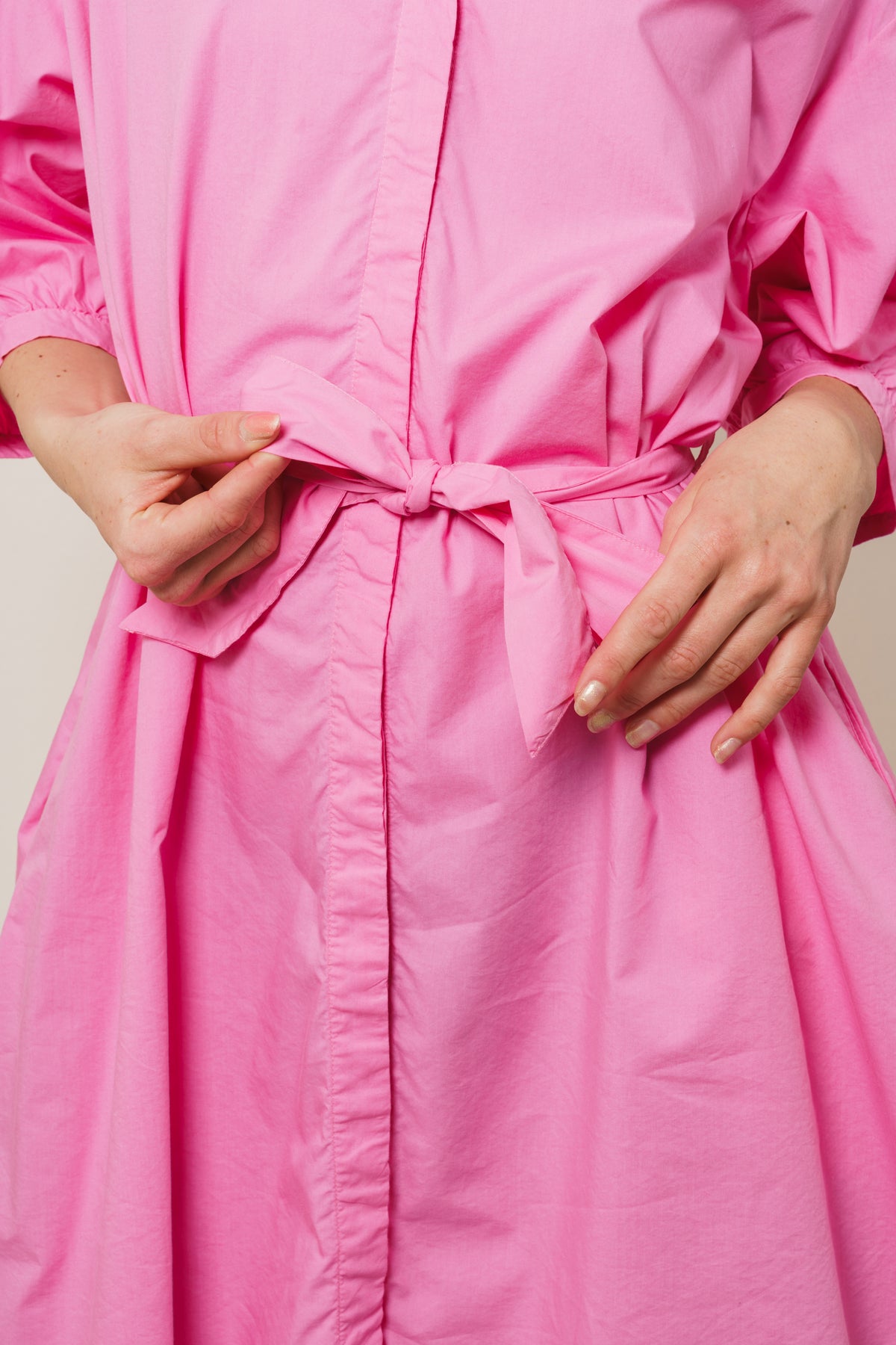 Abiella 3/4 Shirt Dress - Aurora Pink
