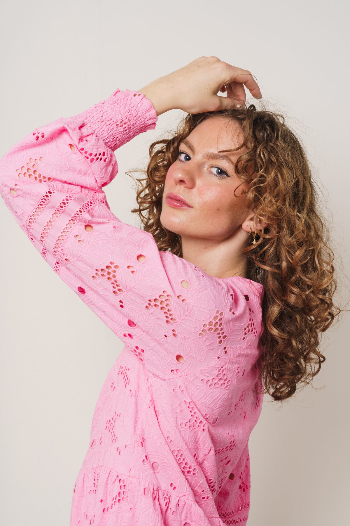 Yasmellanie 3/4 Dress - Aurora Pink