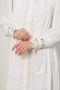 Yastrima LS Long Shirt Dress - Star White