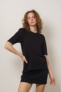 Tiffa Organic 2/4 Puff Tee - Black