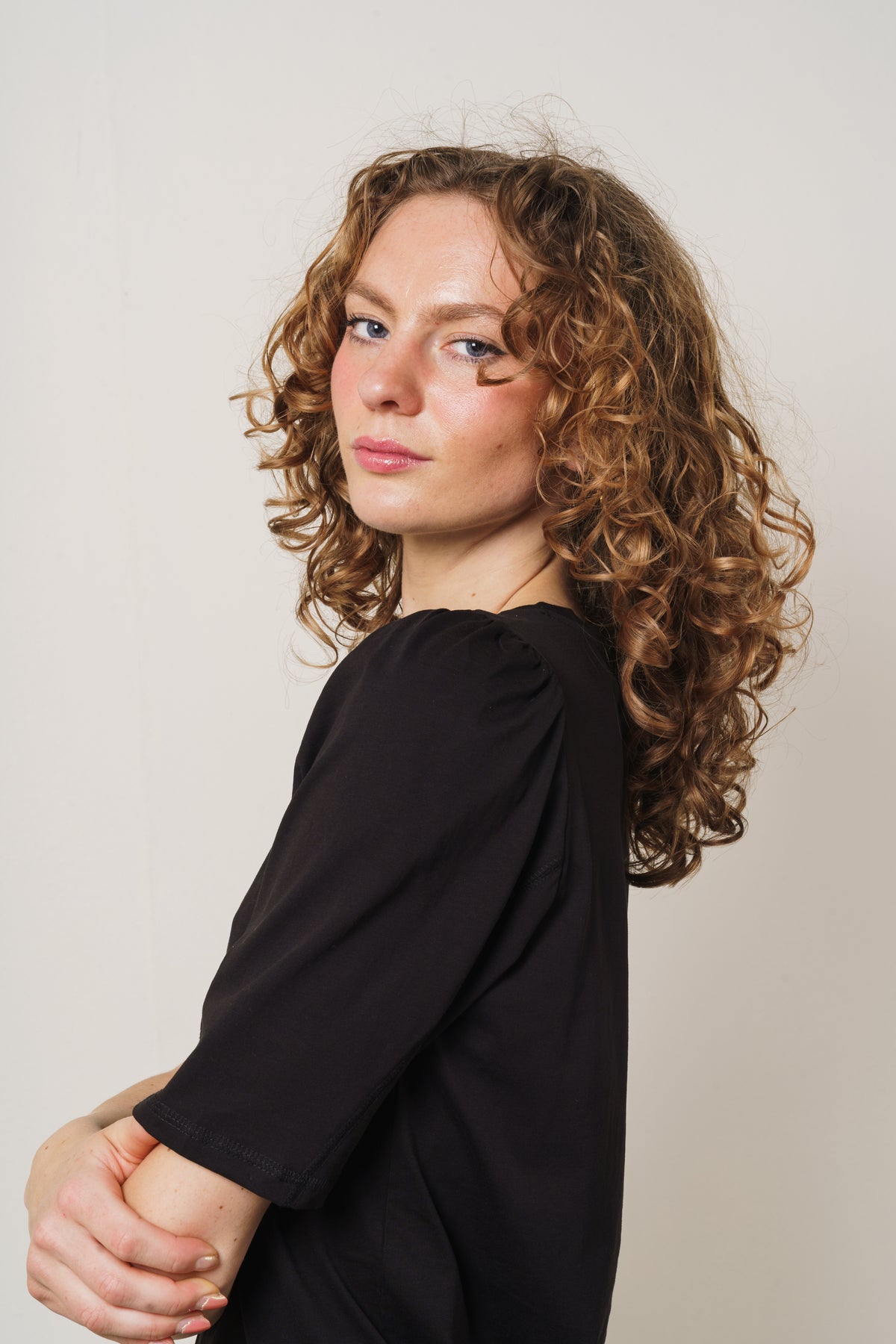 Tiffa Organic 2/4 Puff Tee - Black