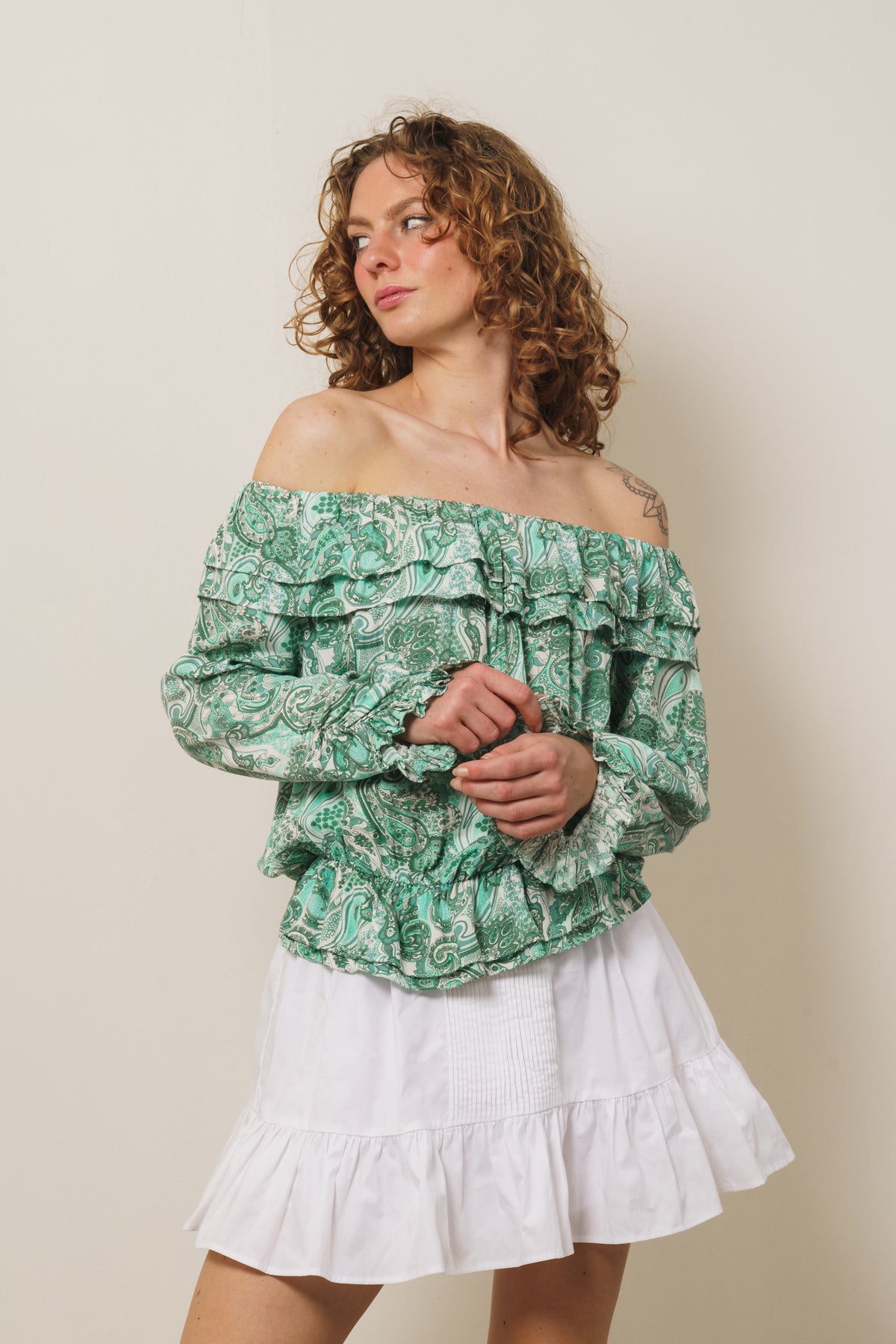 Miley Blouse - Jade Green