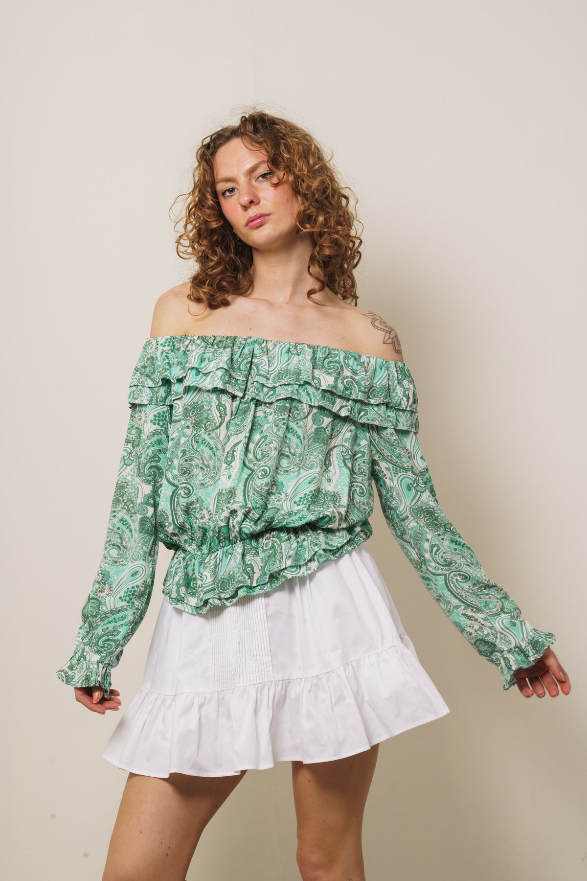 Miley Blouse - Jade Green