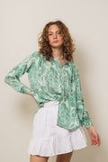Greta Blouse - Jade Green