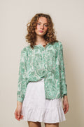 Greta Blouse - Jade Green