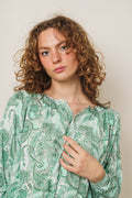 Greta Blouse - Jade Green