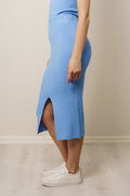 Leah Knit Skirt - Blue