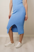Leah Knit Skirt - Blue