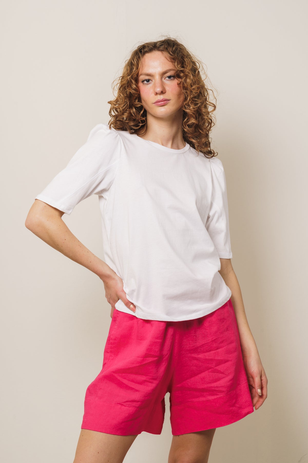 Tiffa Organic 2/4 Puff Tee - Bright White