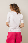 Tiffa Organic 2/4 Puff Tee - Bright White