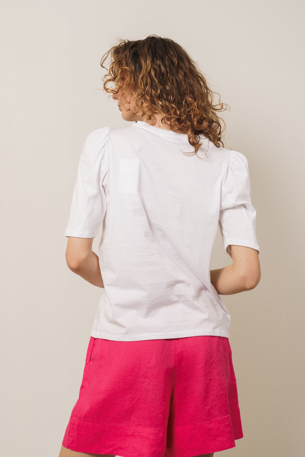 Tiffa Organic 2/4 Puff Tee - Bright White