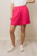 GANT Linen Pull-On Shorts - Magentarosa