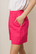 GANT Linen Pull-On Shorts - Magentarosa