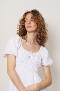 Terina Midi Dress - Mar White