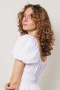 Terina Midi Dress - Mar White