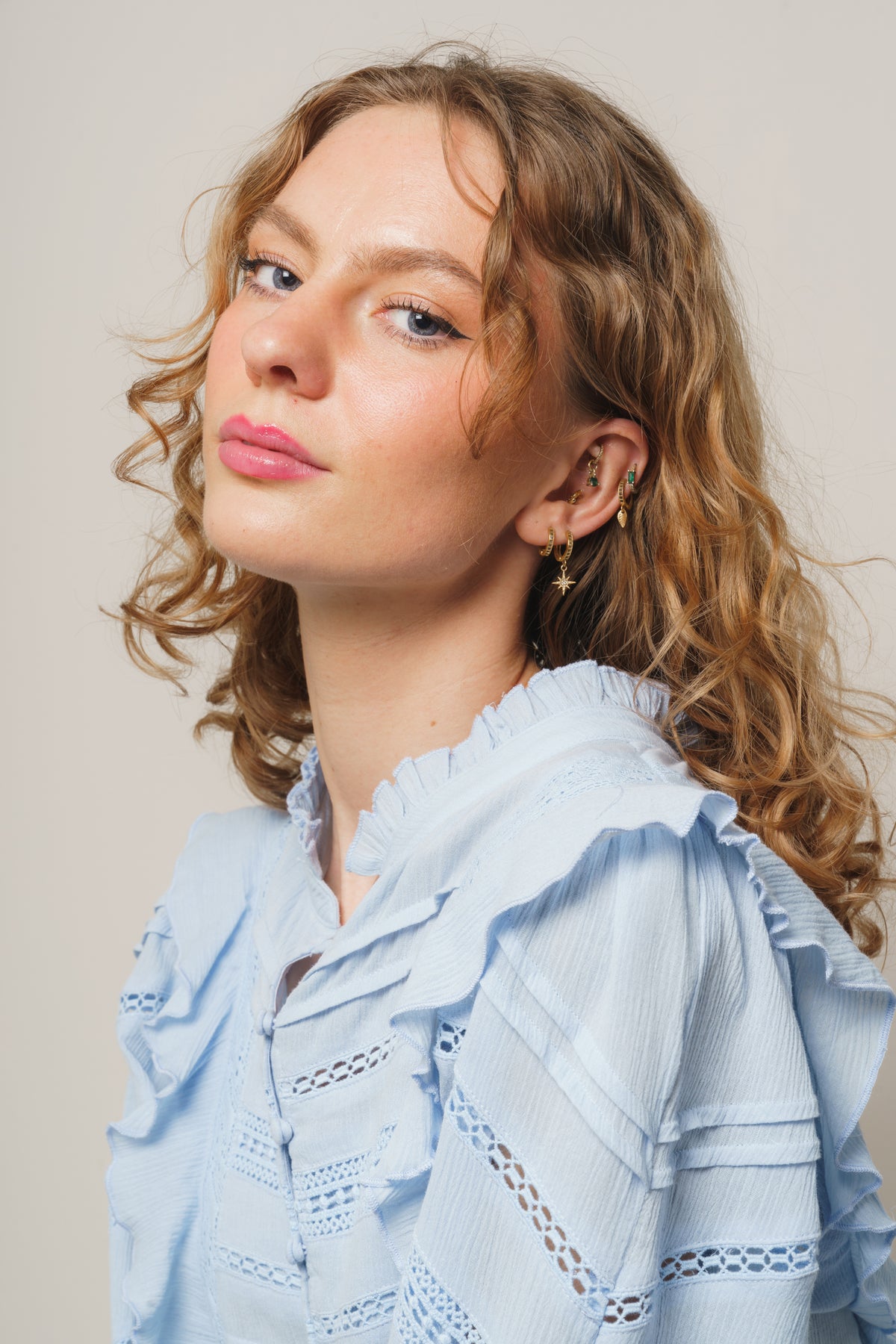 Kristy Blouse - Light Blue