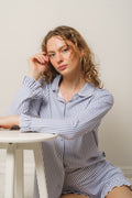 Marna Pysj Set - Striped Blue