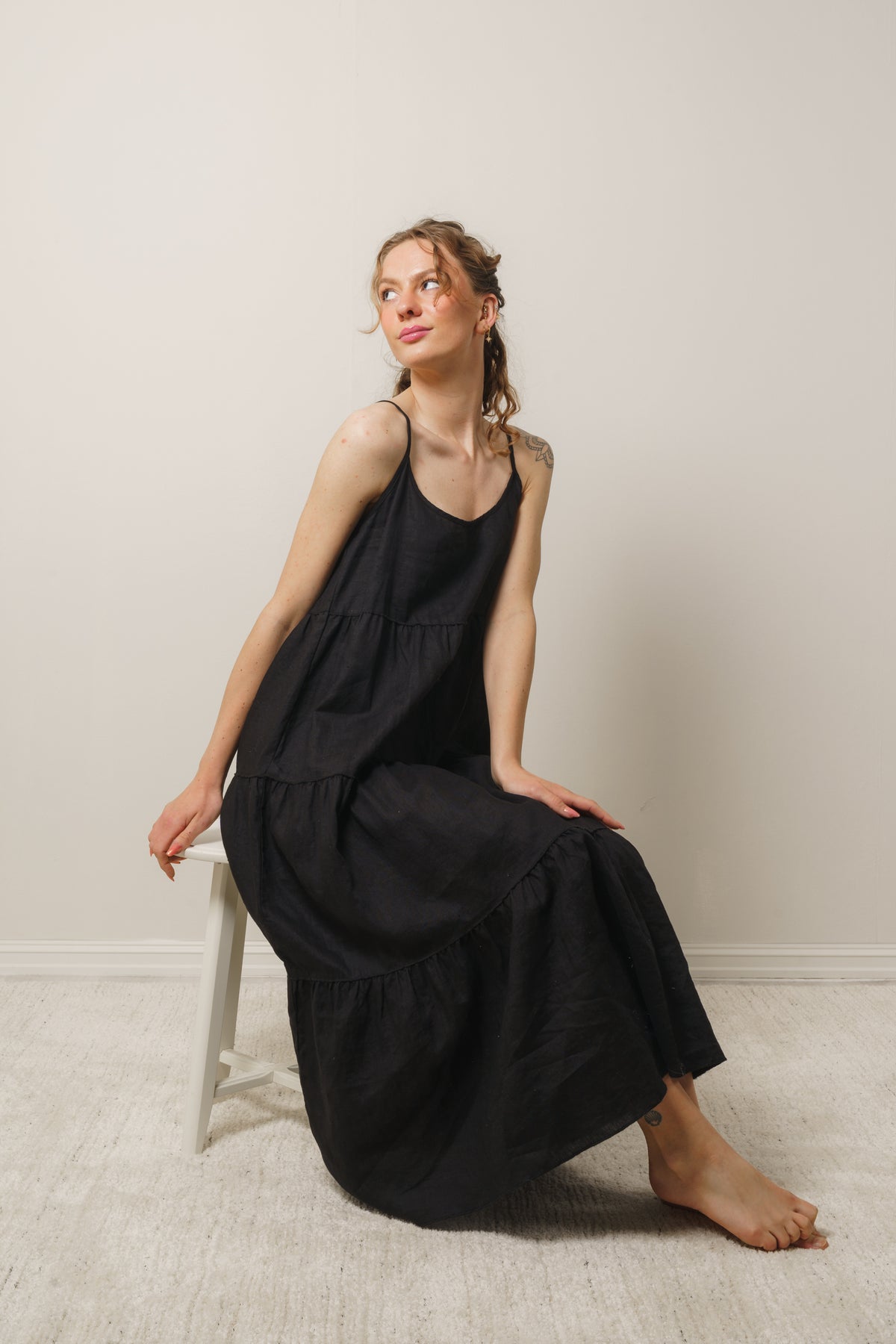 Dina Linen - Black