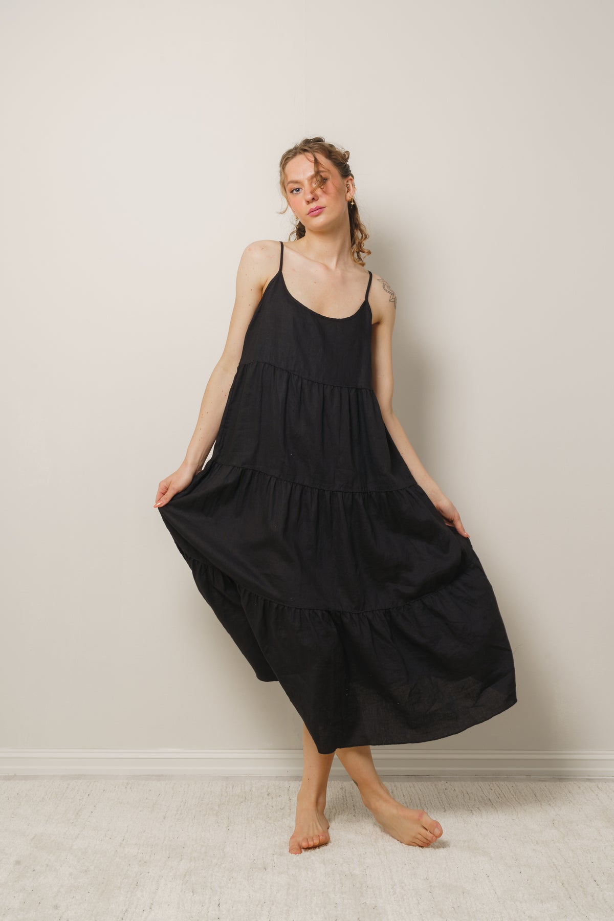 Dina Linen - Black