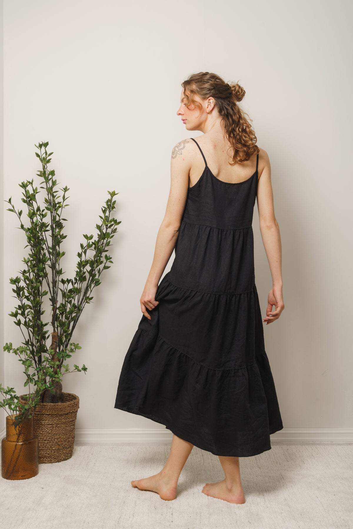 Dina Linen - Black