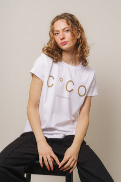 Coco Signature Tee - Whitewalnu