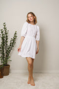 Eli Linen Dress - White