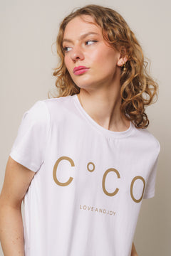 Coco Signature Tee - Whitewalnu