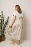 Stella Linen Dress - Beige